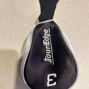 Tour Edge Black and Gray Golf Club Headcover